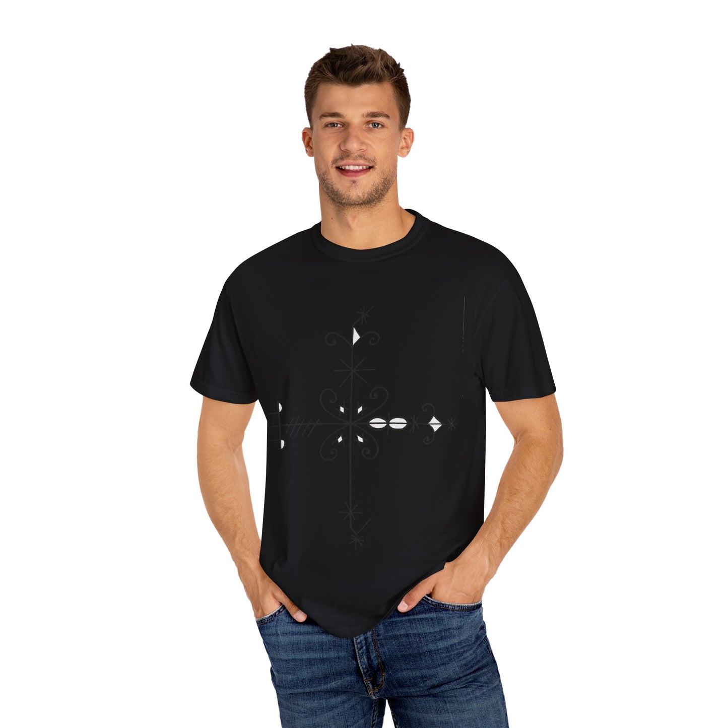 Unisex Kafou legba Dyed T-shirt