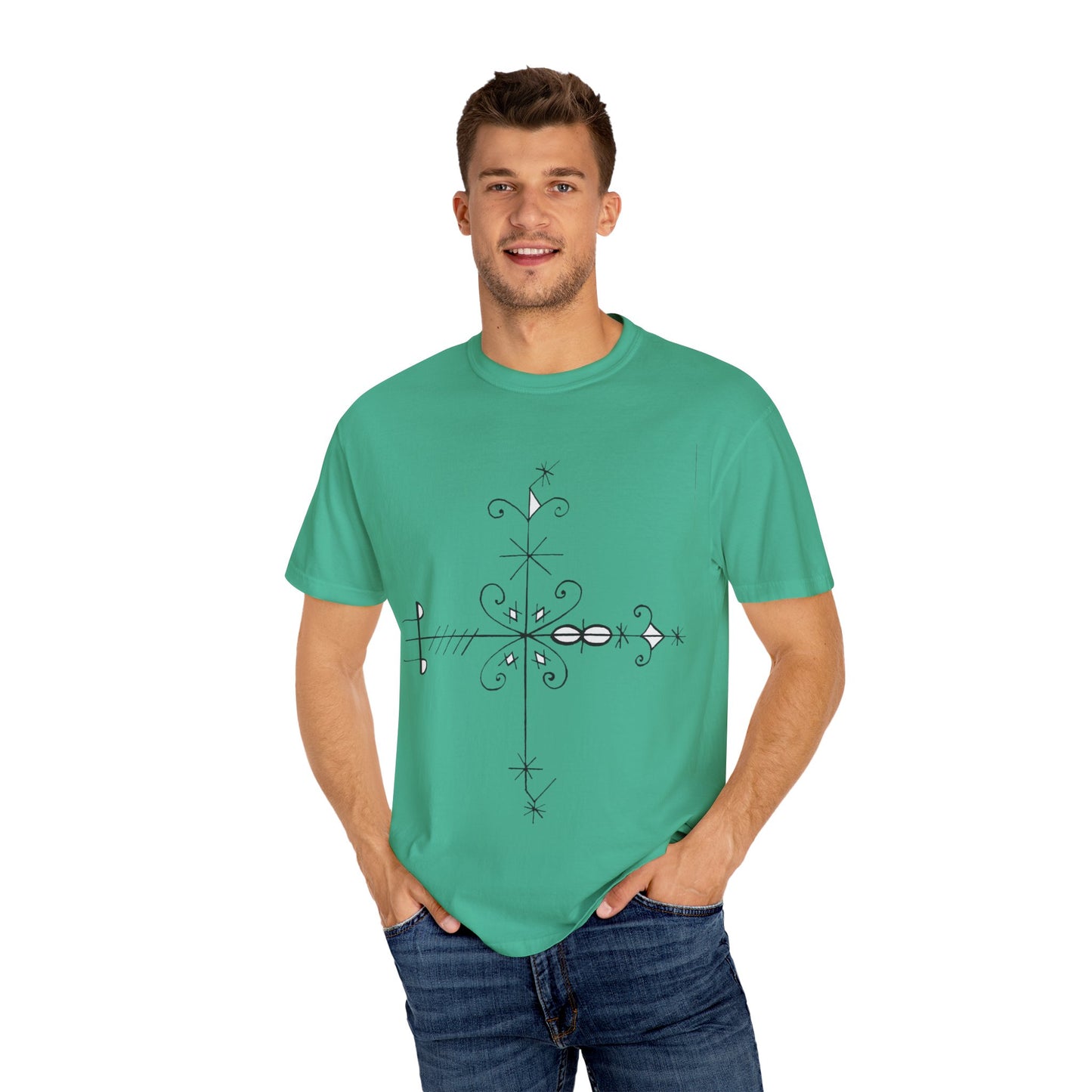 Unisex Kafou legba Dyed T-shirt