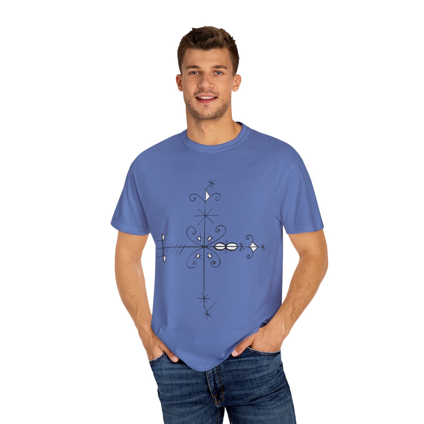 Unisex Kafou legba Dyed T-shirt