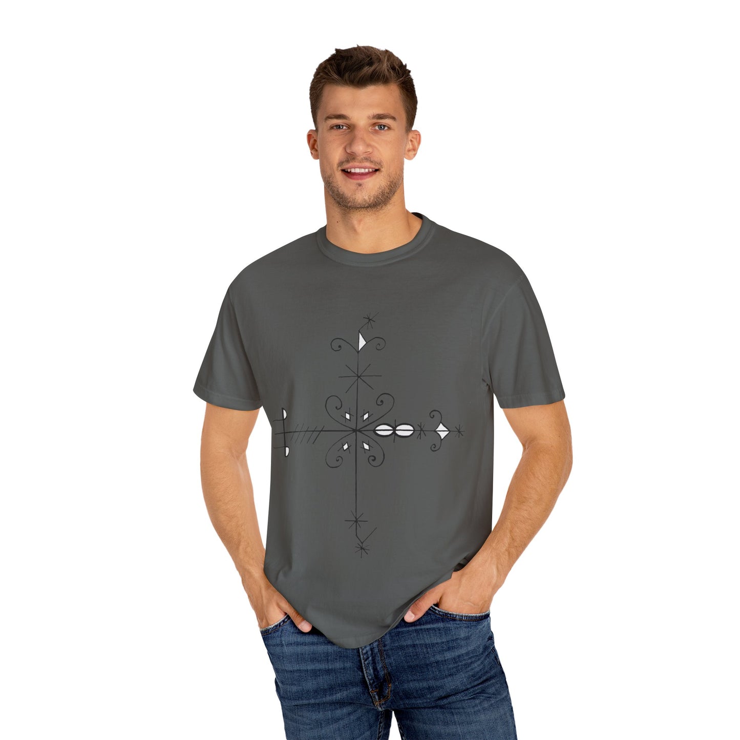 Unisex Kafou legba Dyed T-shirt