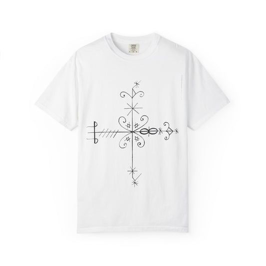 Unisex Kafou legba Dyed T-shirt
